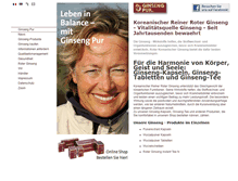 Tablet Screenshot of ginseng-pur.de